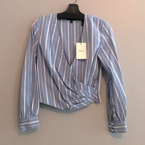 Theory Quincy Wrap Top - P